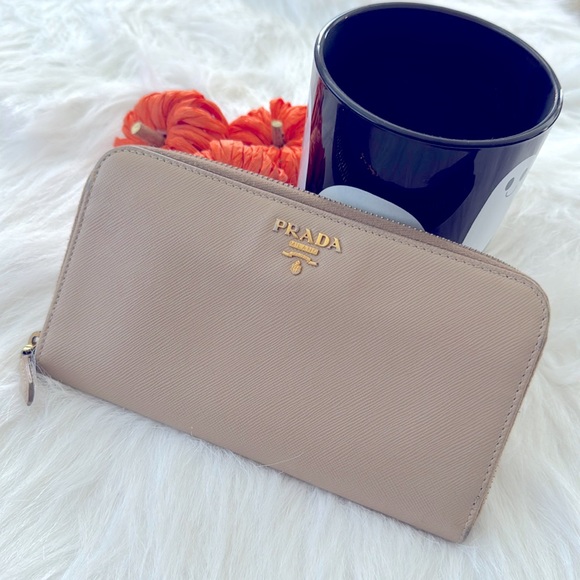 Prada Saffiano Leather Continental Wallet - Picture 2 of 12